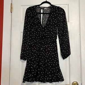 Long sleeve polka dot dress from Francescas